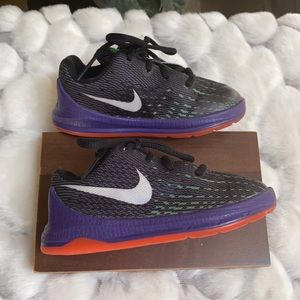Nike 768869-003 KD 8 Black Purple Toddler Basketball Shoes. 6C.